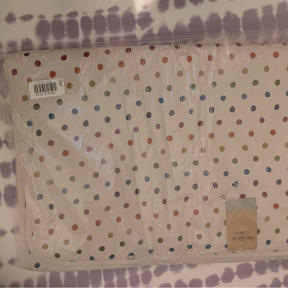 Kyte baby Toddler oat polka dot blanket